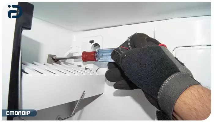 آموزش عیب یابی و تعمیر کار نکردن یخساز یخچال آدمیرال