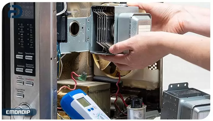 خرابی مگنترون از دلایل گرم نشدن مایکروفر