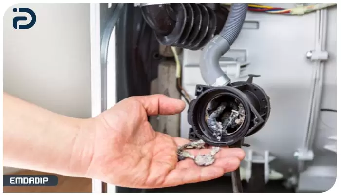 ایراد در پمپ تخلیه عامل نچرخیدن دیگ ماشین لباسشویی