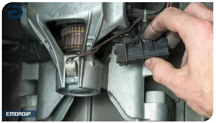 مشکل موتور از علل بد چرخیدن دیگ لباسشویی