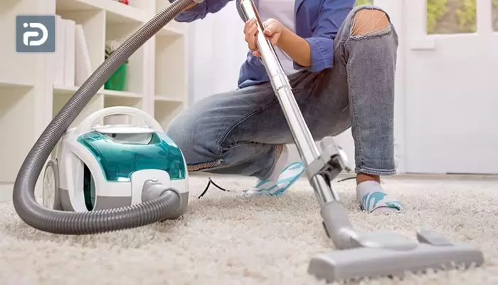 نحوه صحیح جارو کشیدن با جاروبرقی